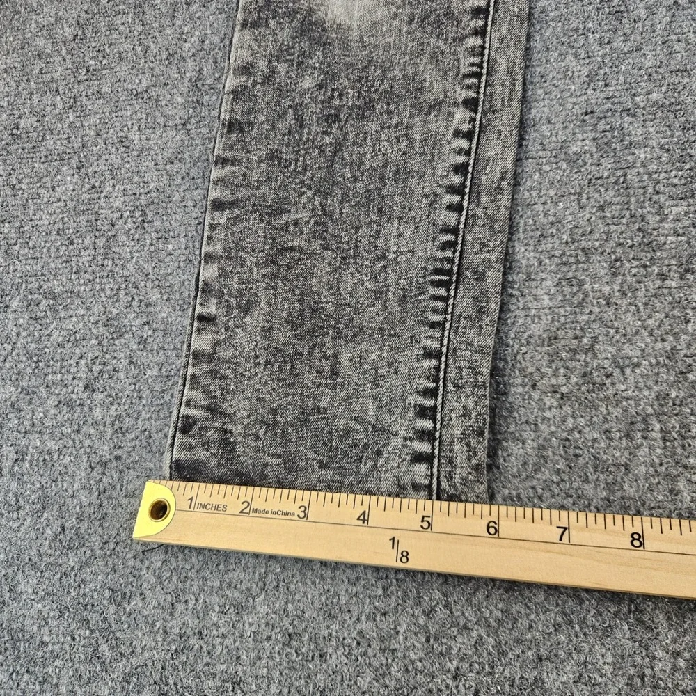Trestles Supply Co Acid Wash Distressed Bandana Patch Jeans Grey Size 16